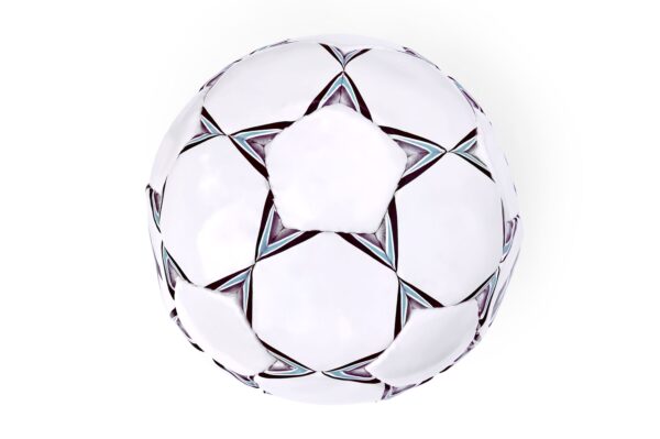 Premium White Soccer Ball with Star Pattern – High-Performance Design